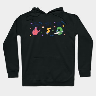 worm on a string Hoodie